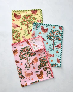 Tea Towels Set of 3 in Hen House