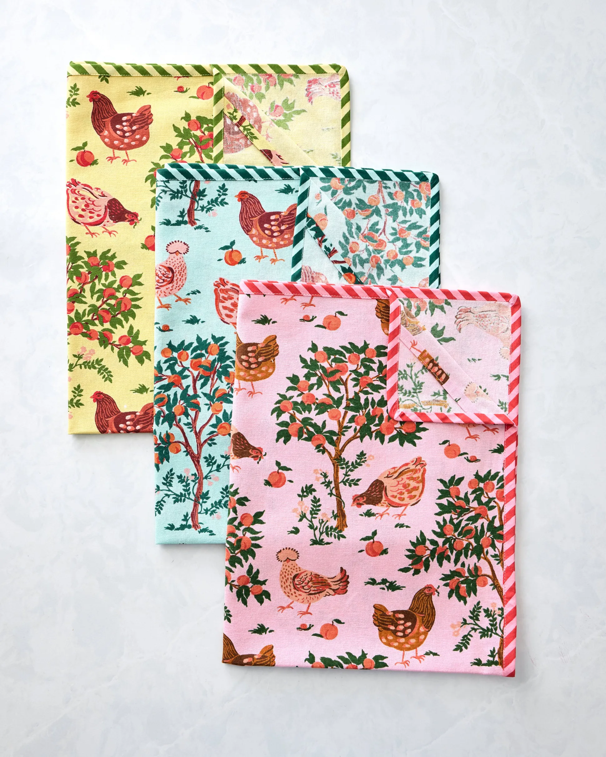 Tea Towels Set of 3 in Hen House