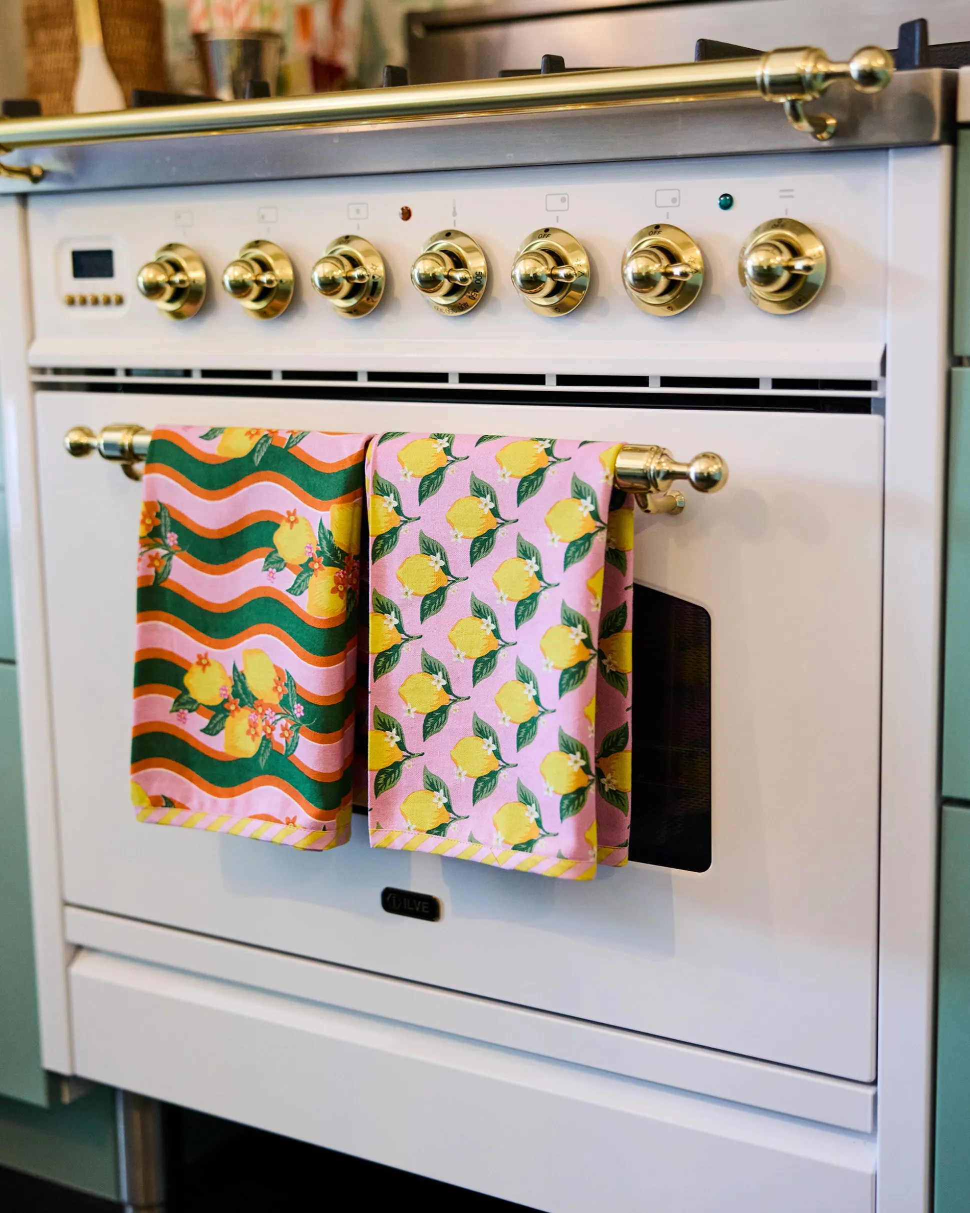 Tea Towels Set of 3 in Lemon Twist