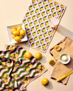 Tea Towels Set of 3 in Lemon Twist