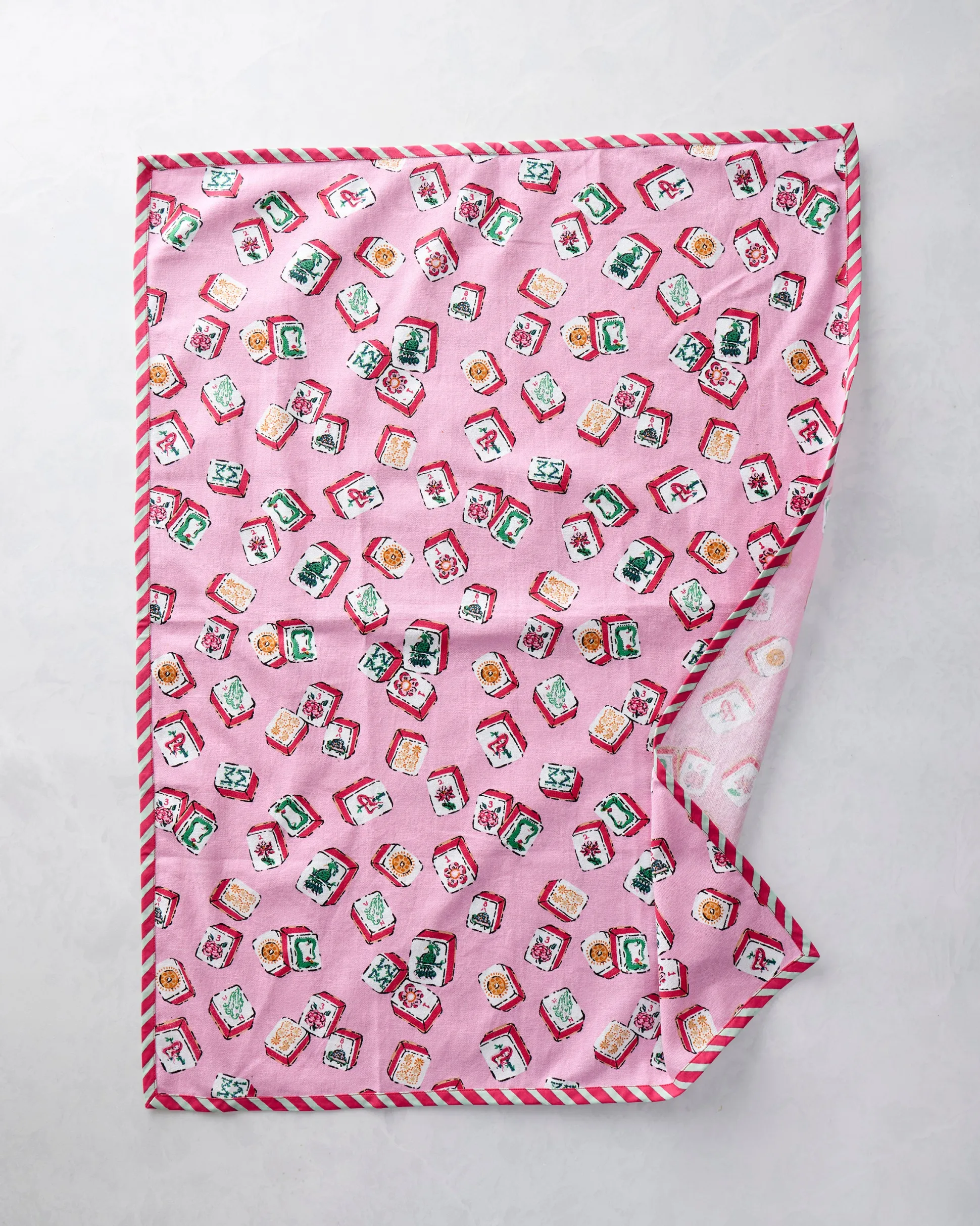 Tea Towels Set of 2 in Mah Jongg Menagerie