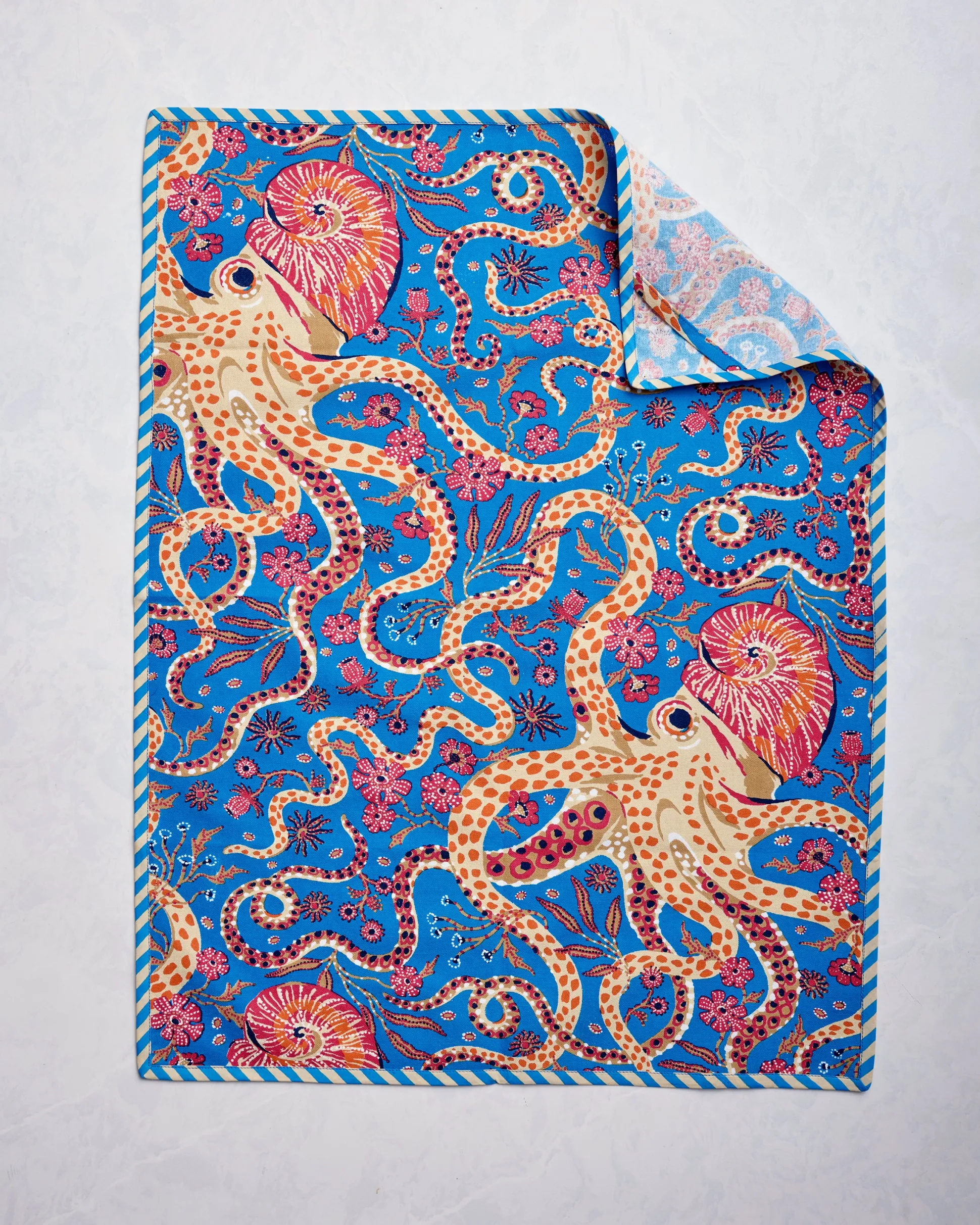 Tea Towels Set of 2 in Octopus Isle