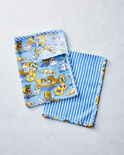 Tea Towels Set of 2 in Palm Royale Pooches
