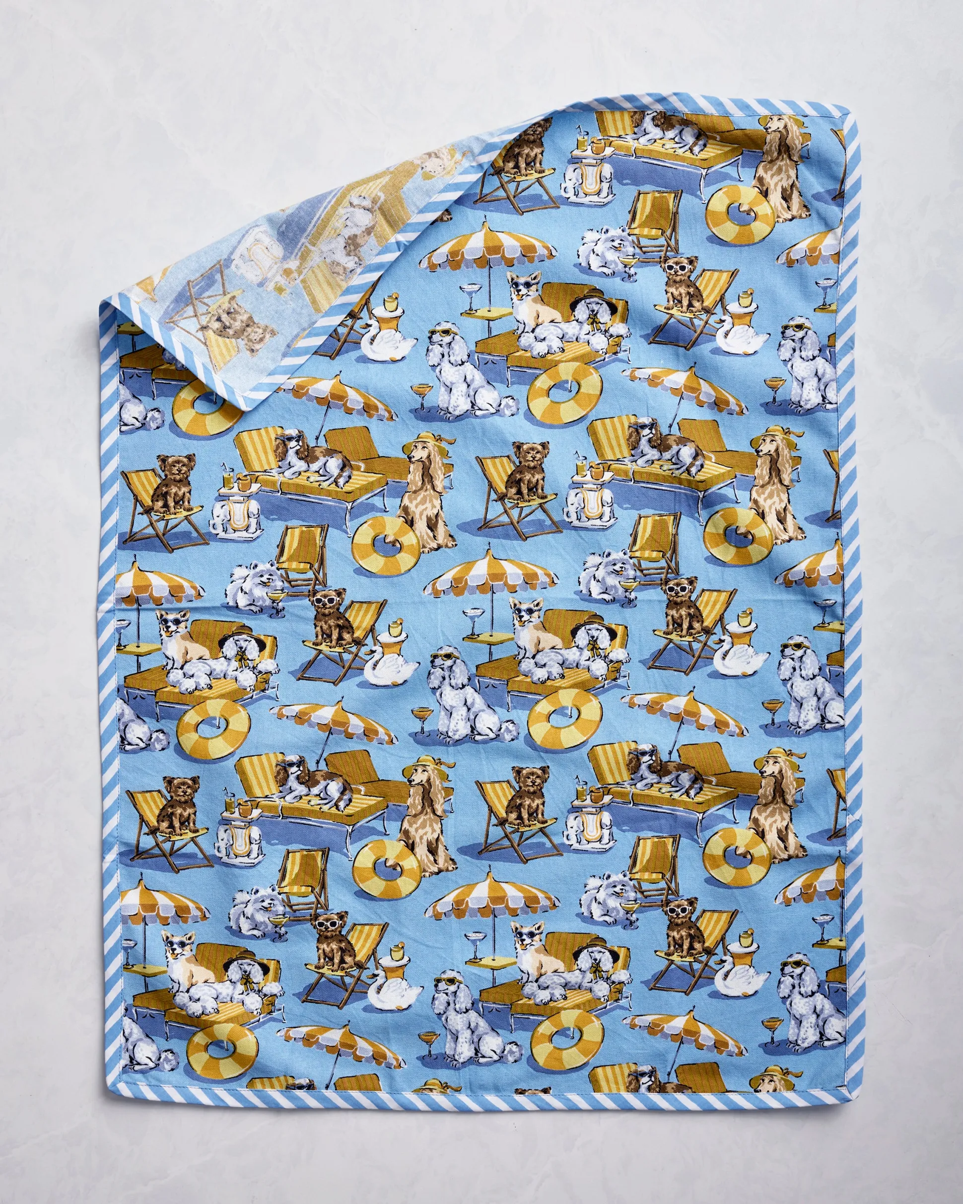 Tea Towels Set of 2 in Palm Royale Pooches