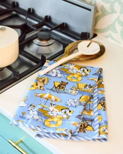 Tea Towels Set of 2 in Palm Royale Pooches