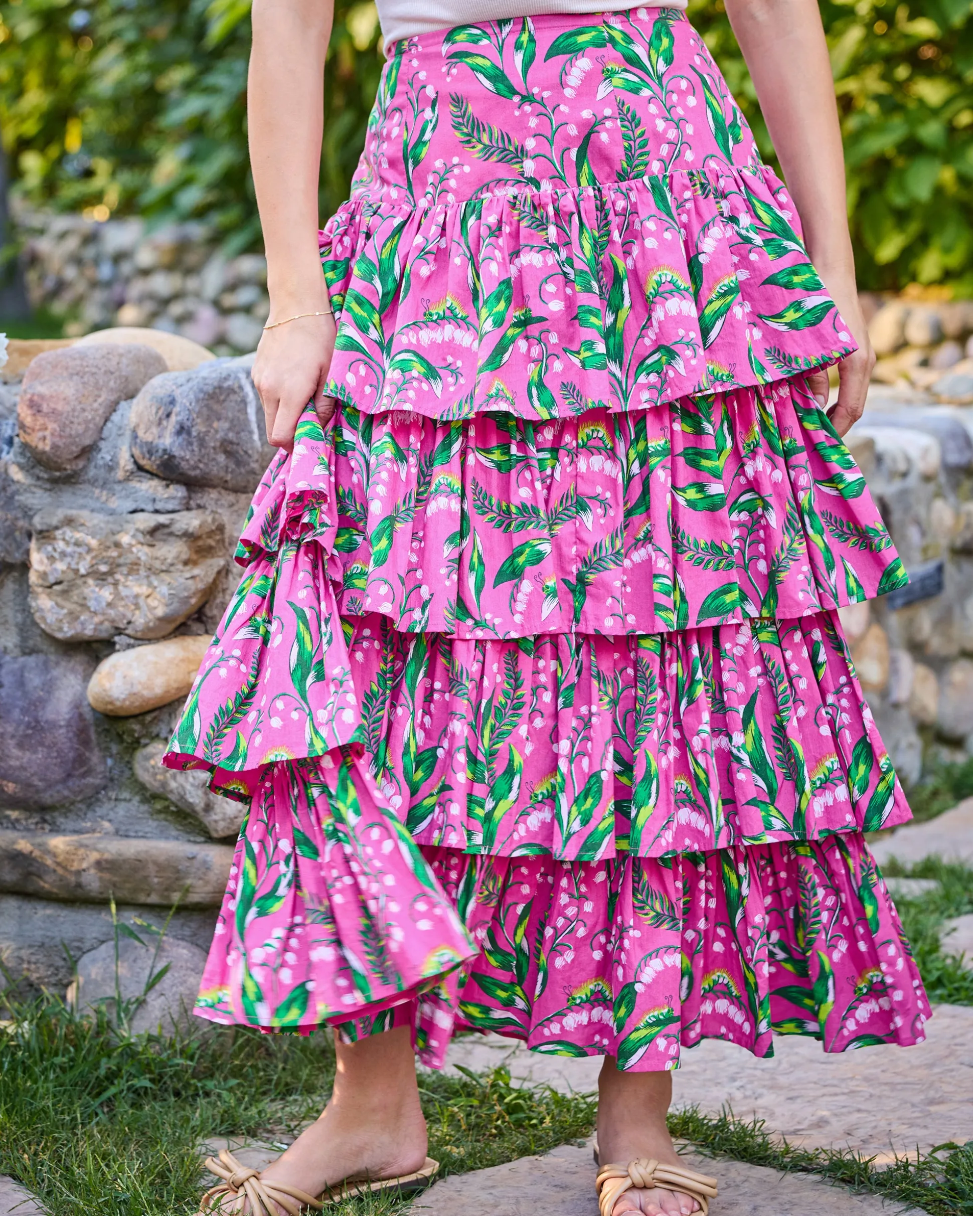 Terrace Skirt in Lily Of the Valley