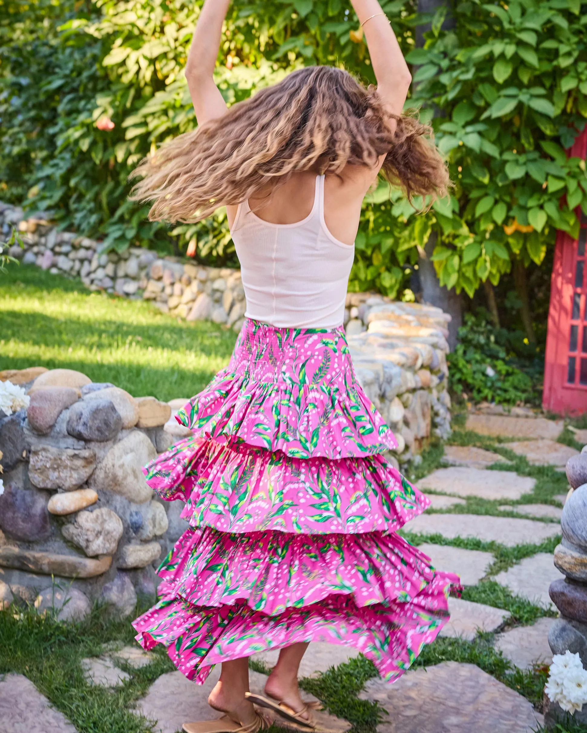 Terrace Skirt in Lily Of the Valley