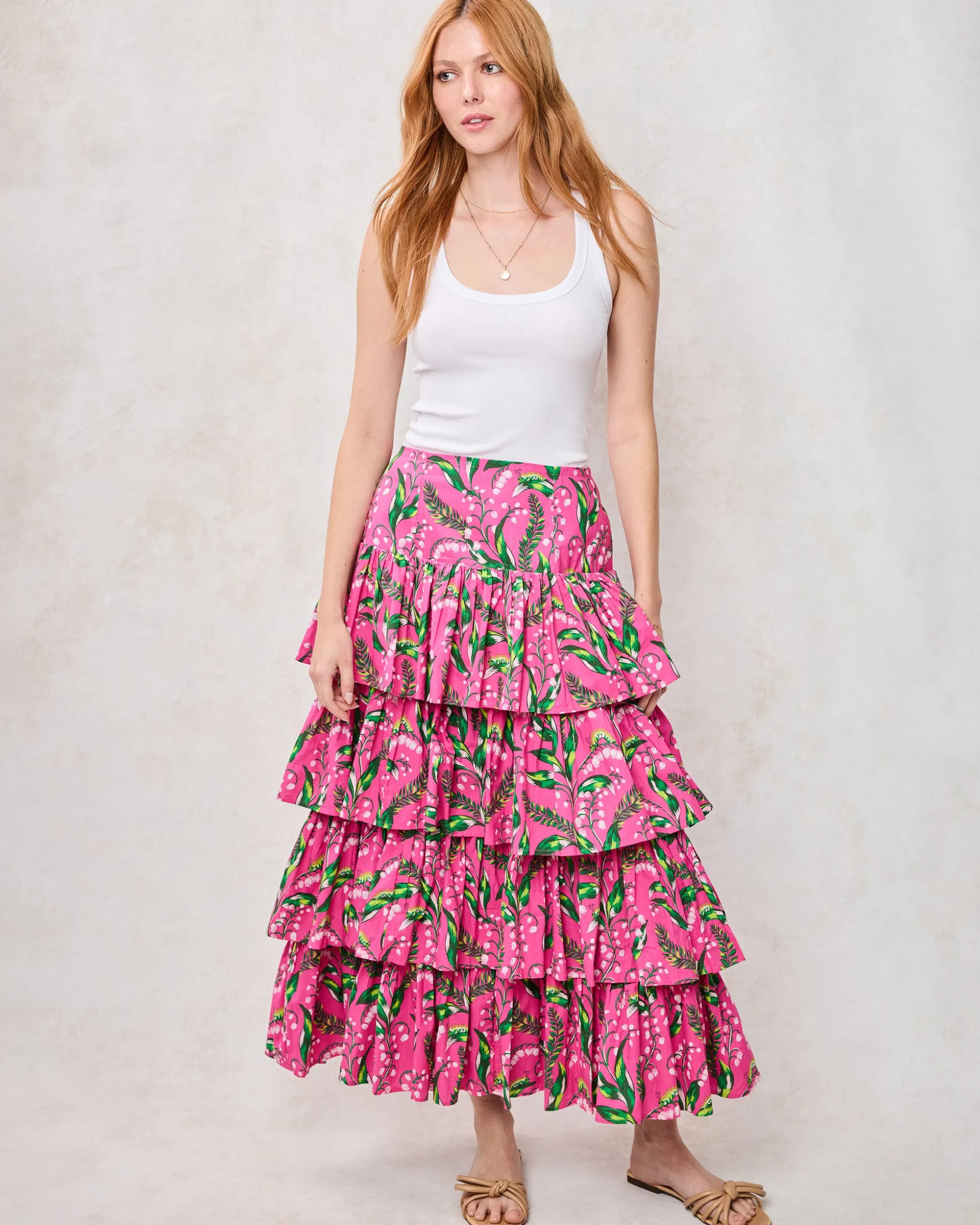Terrace Skirt in Lily Of the Valley