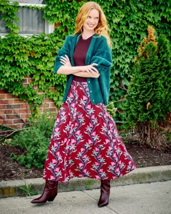 Tessa Skirt in Moonflower Vine