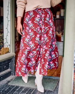 Tessa Skirt in Moonflower Vine