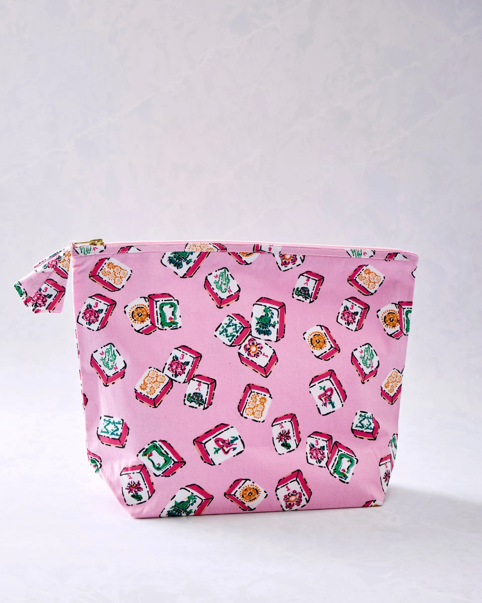 The Essentials Pouch in Lucky Tiles