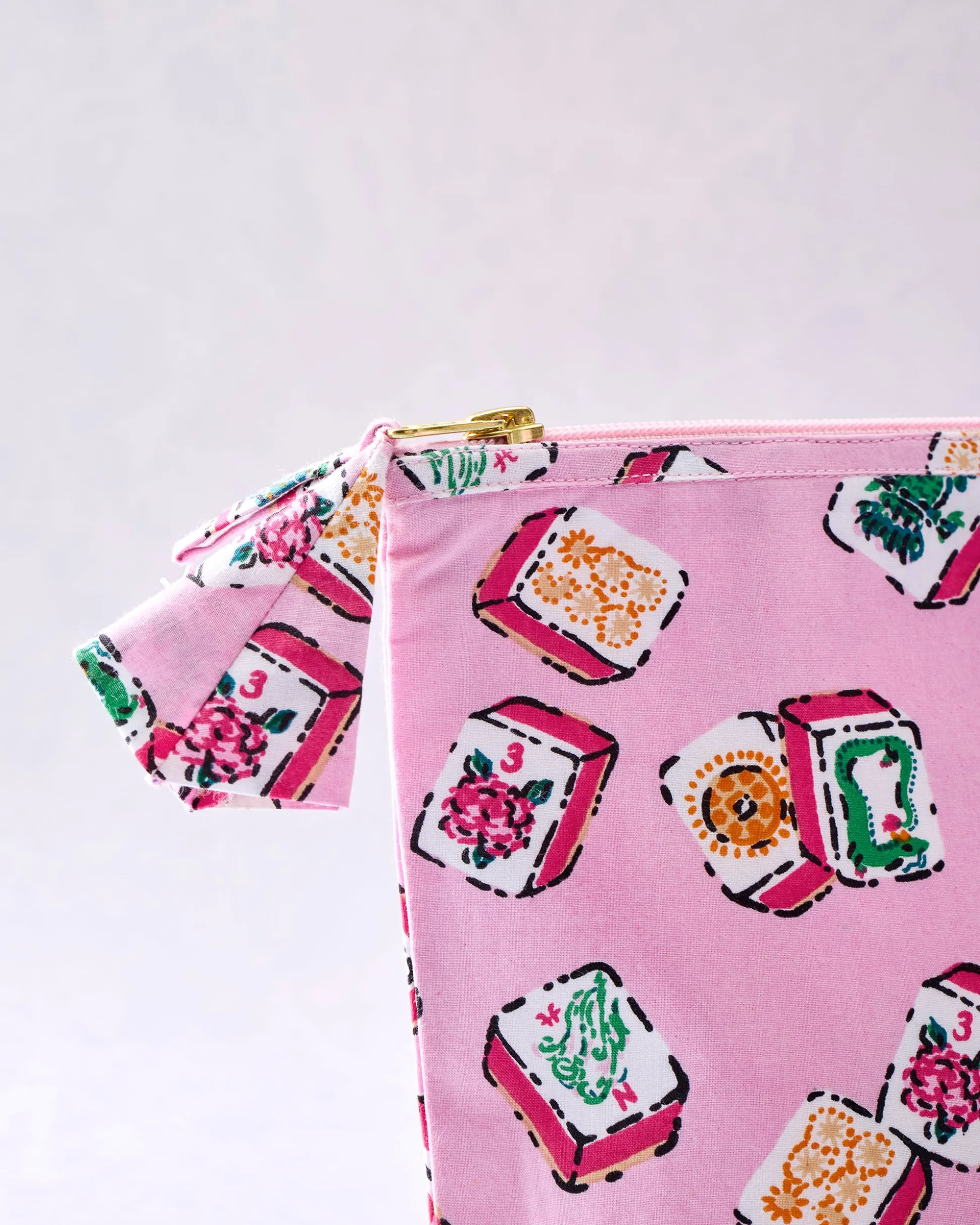 The Essentials Pouch in Lucky Tiles