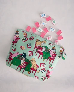 The Essentials Pouch in Mah Jongg Menagerie