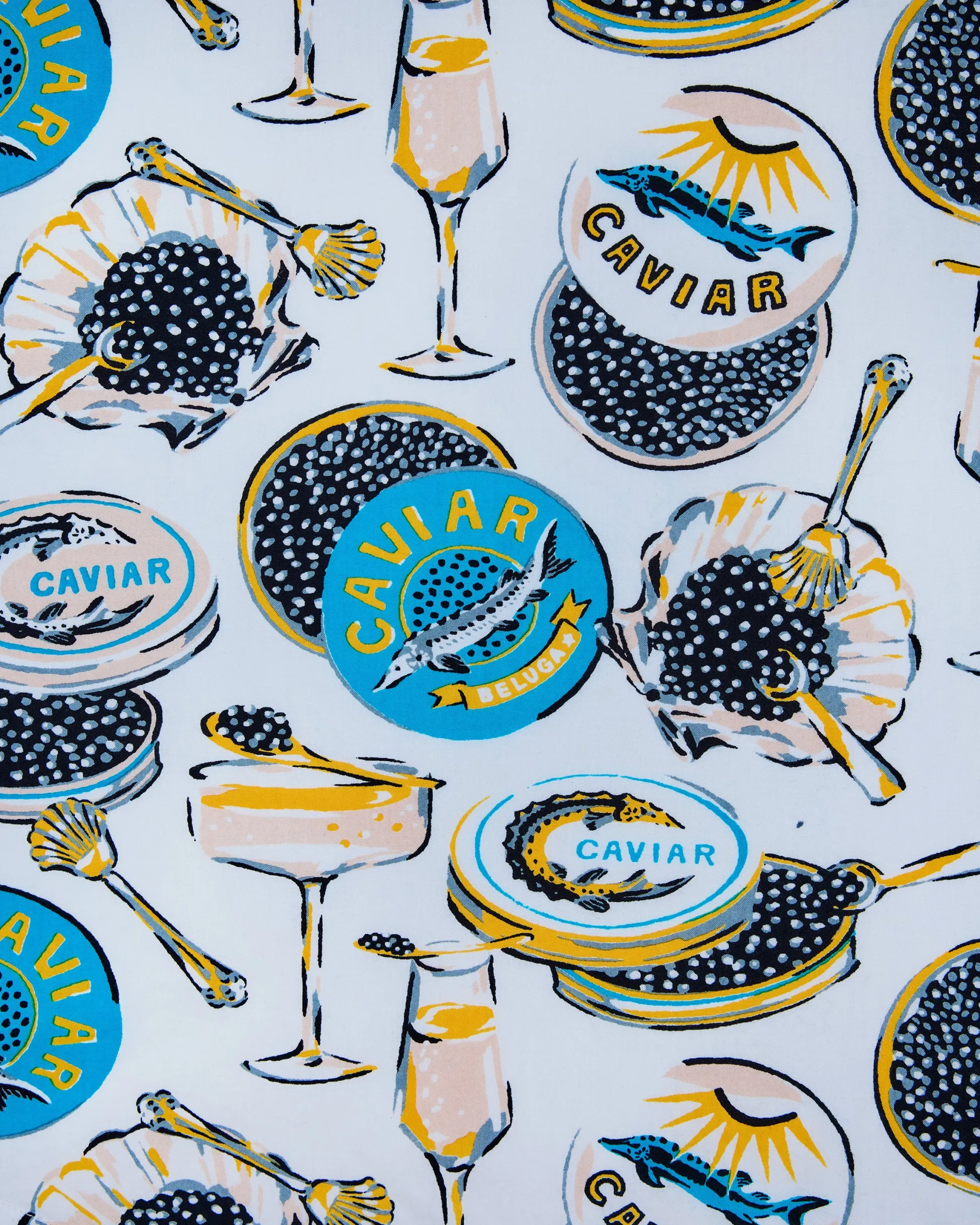 The Leo Shirt in Champagne & Caviar
