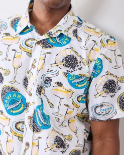 The Leo Shirt in Champagne & Caviar