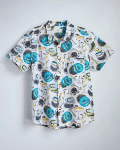 The Leo Shirt in Champagne & Caviar
