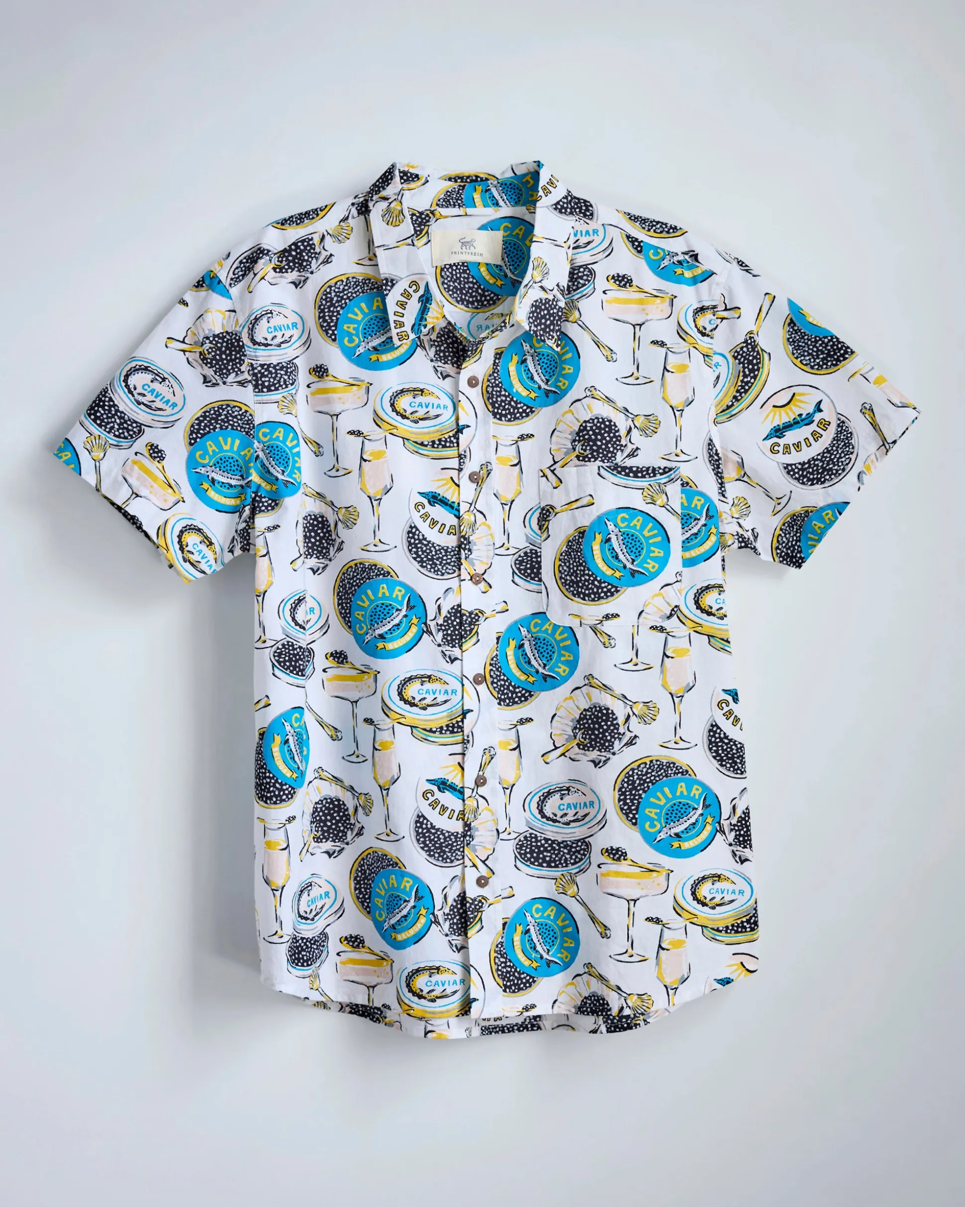 The Leo Shirt in Champagne & Caviar