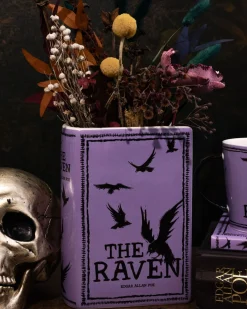 The Raven Large Book Vase in Purple