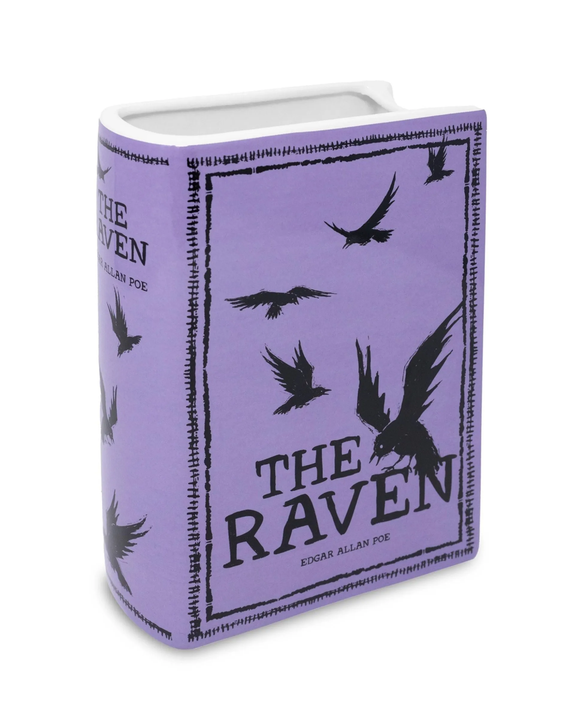 The Raven Large Book Vase in Purple