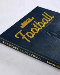 The Story of Football in 100 Photographs By Sports Illustrated in Navy Blue