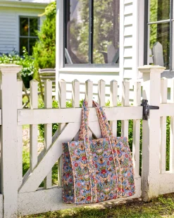 The Traveler Tote in Bee Tapestry
