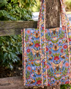 The Traveler Tote in Bee Tapestry
