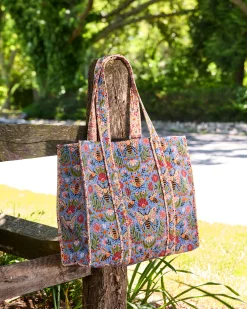 The Traveler Tote in Bee Tapestry