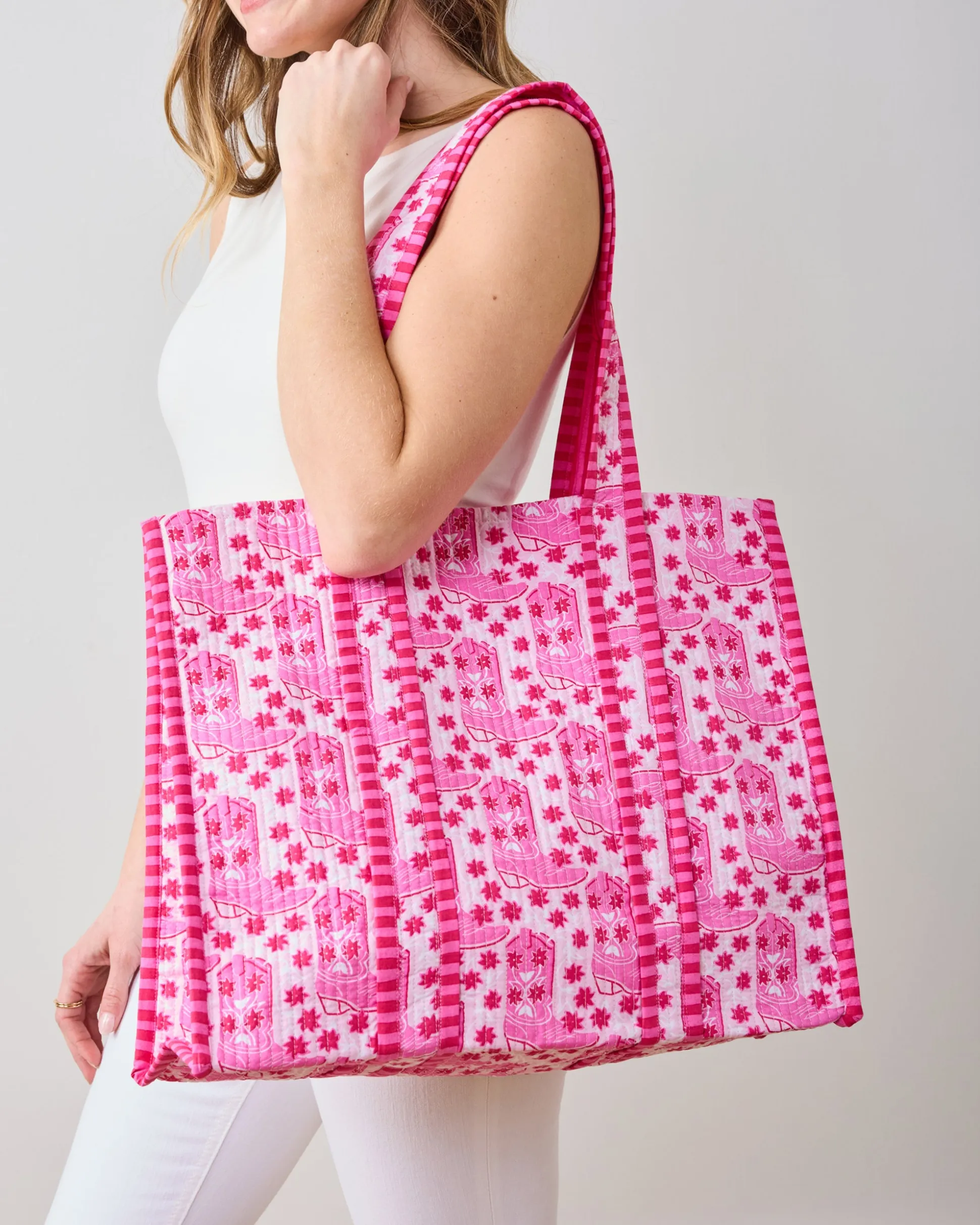 The Traveler Tote in Rhinestone Cowgirl