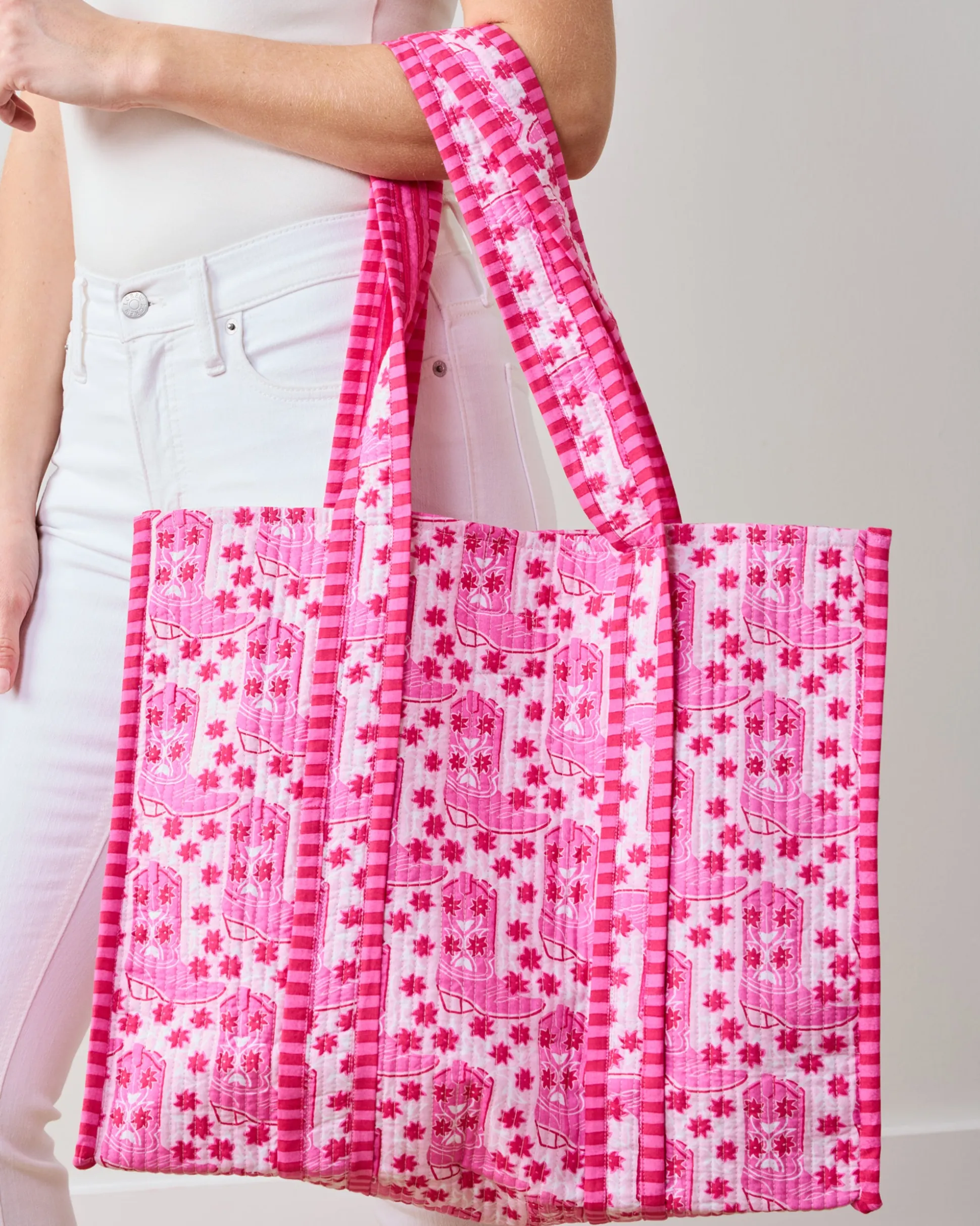 The Traveler Tote in Rhinestone Cowgirl