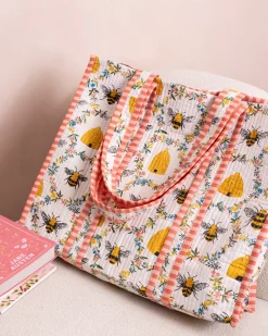 The Traveler Tote in Sweet Bee
