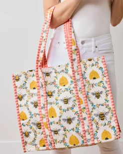 The Traveler Tote in Sweet Bee