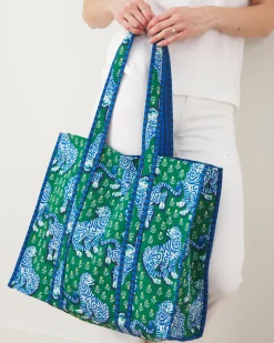 The Traveler Tote in Tiger Queen