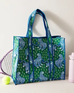 The Traveler Tote in Tiger Queen