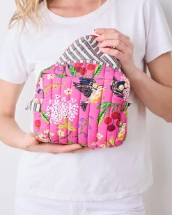 Three's Best Pouch Set in Bird & Blossom