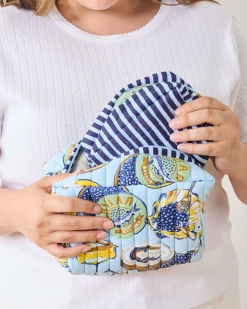 Three's Best Pouch Set in Champagne & Caviar