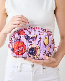 Three's Best Pouch Set in Champagne & Caviar
