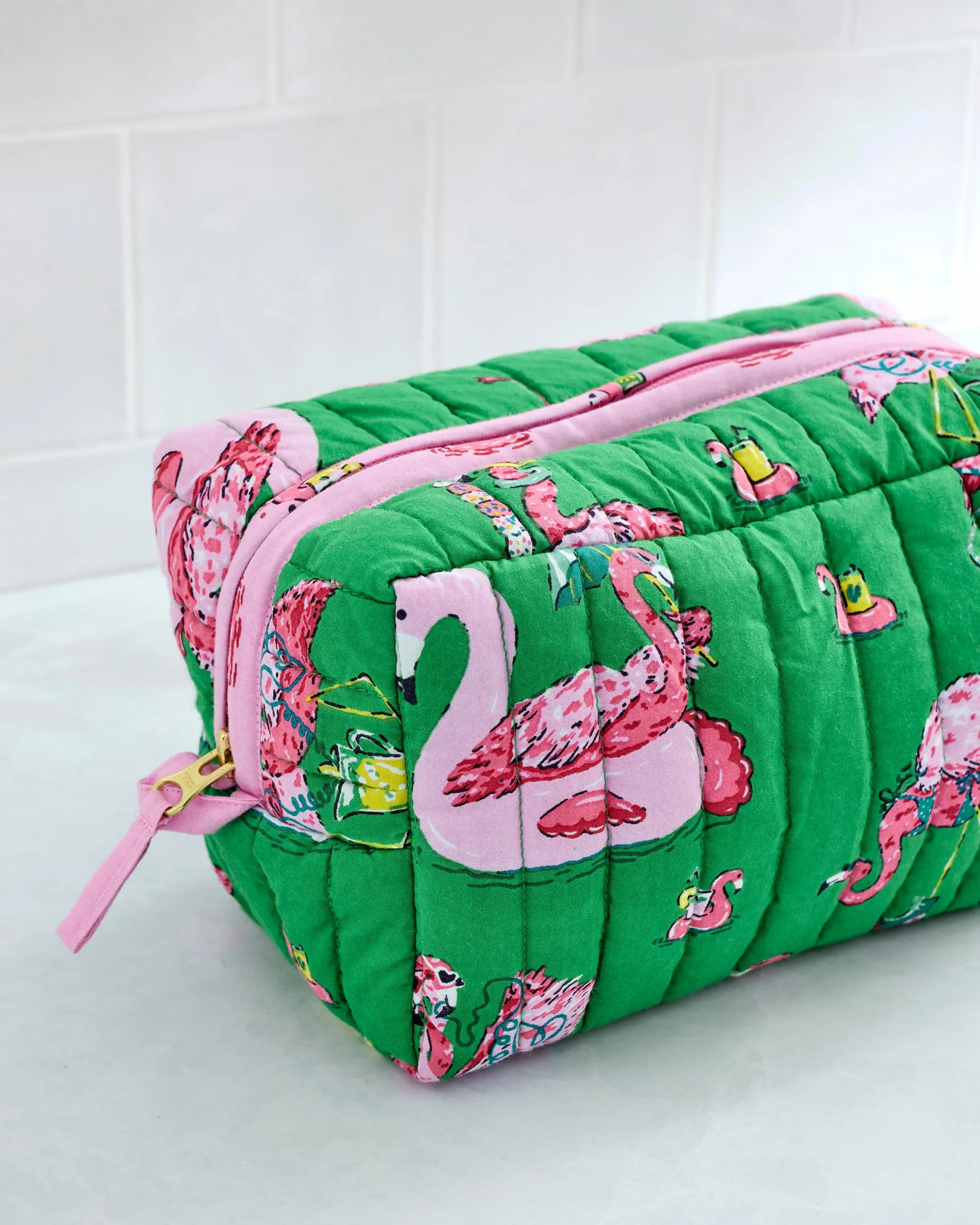 Three’s Best Pouch Set in Flock Party