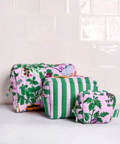 Three’s Best Pouch Set in Green Thumb