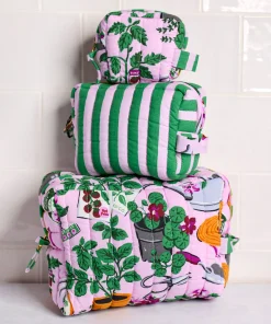 Three’s Best Pouch Set in Green Thumb