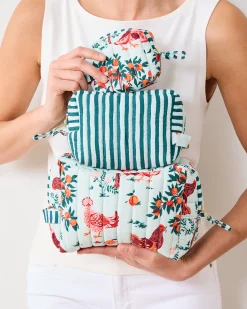 Three's Best Pouch Set in Hen House