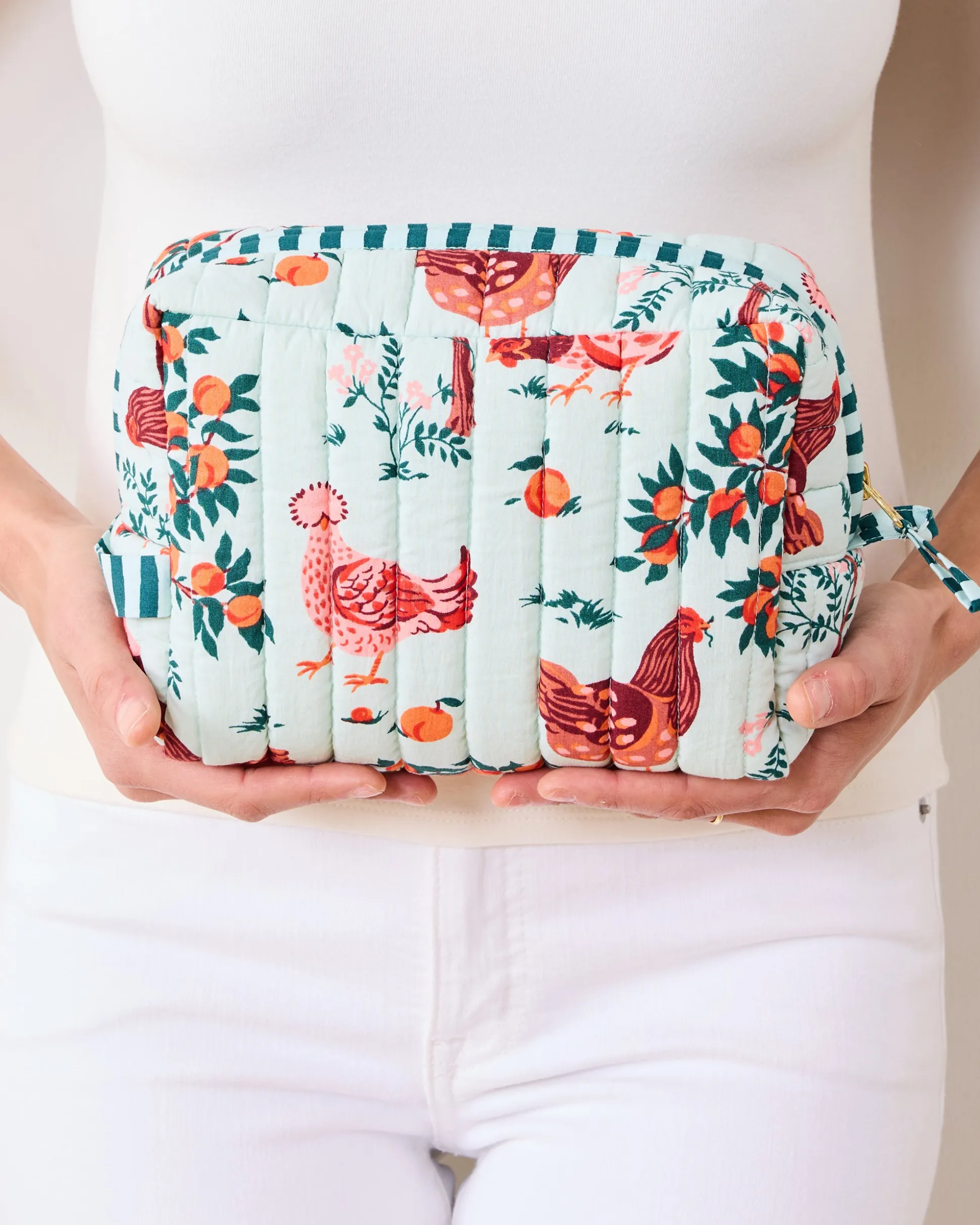 Three's Best Pouch Set in Hen House