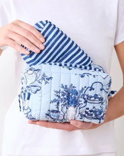 Three’s Best Pouch Set in High Tea Toile