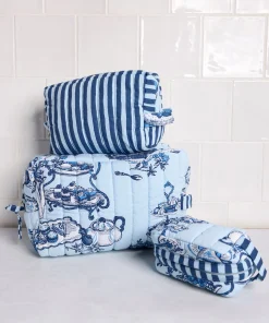 Three’s Best Pouch Set in High Tea Toile