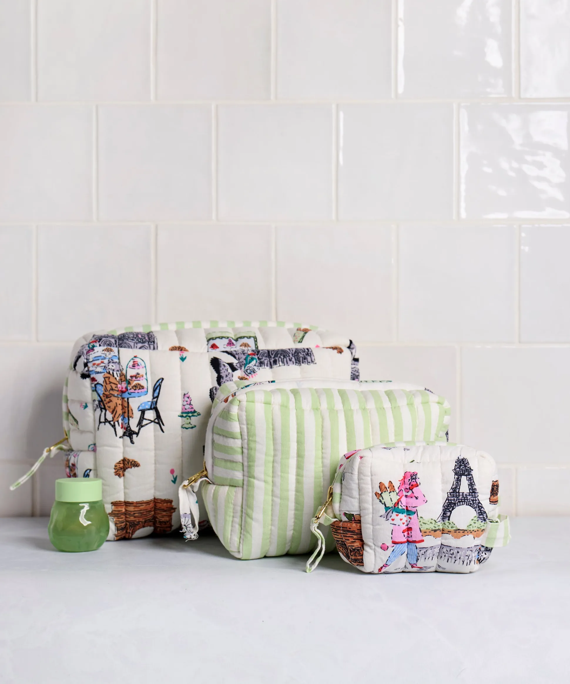 Three's Best Pouch Set in Paris Getaway