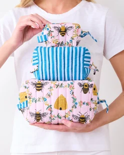 Three's Best Pouch Set in Sweet Bee