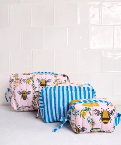 Three's Best Pouch Set in Sweet Bee
