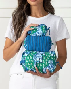 Three's Best Pouch Set in Tiger Queen