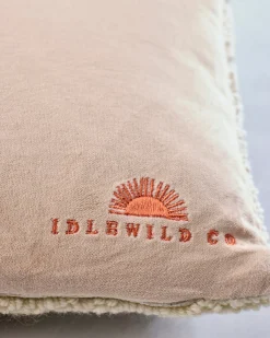 Tibetan Tiger Throw Pillow in White Combo