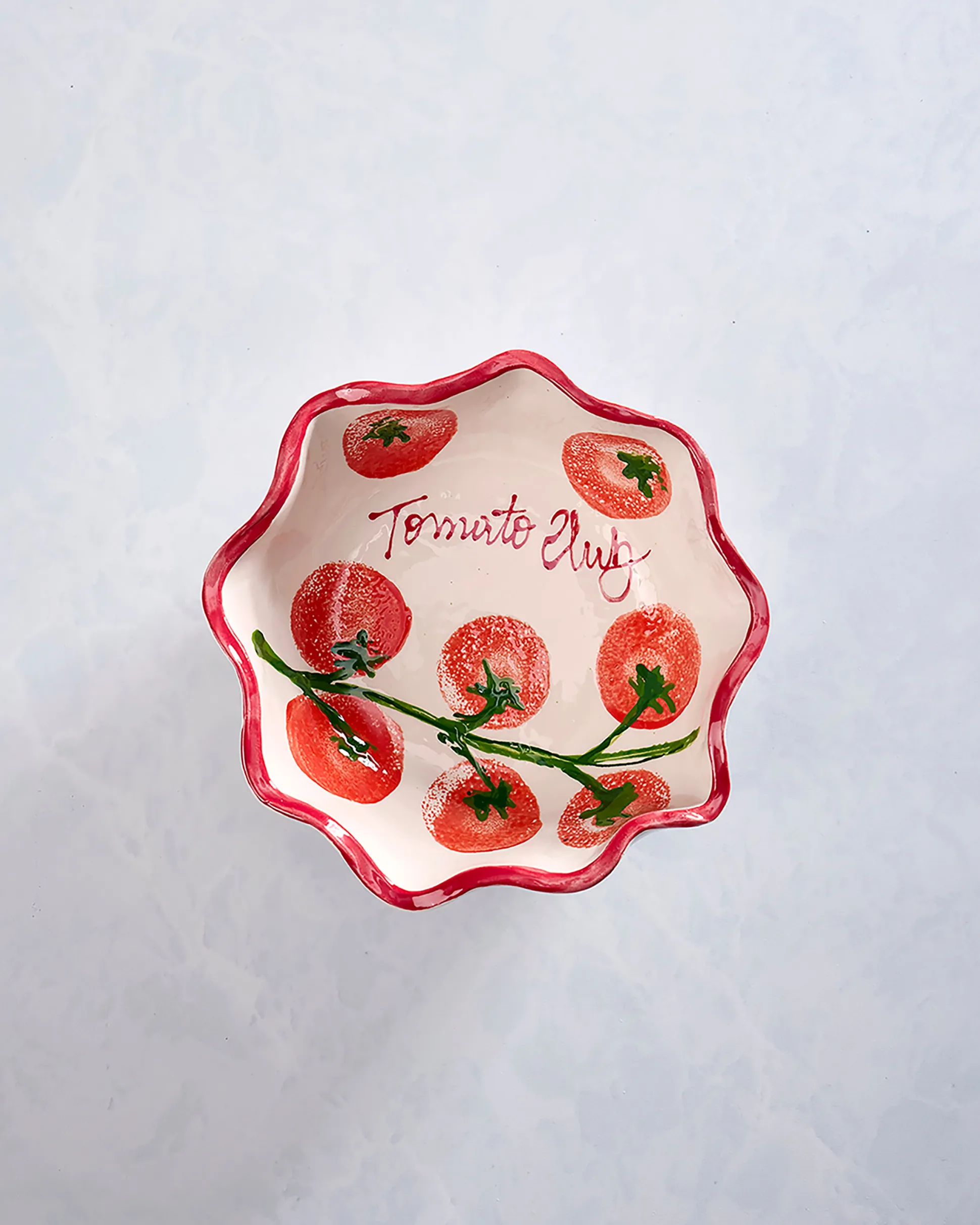 Tomato Club Bowl in Red Combo