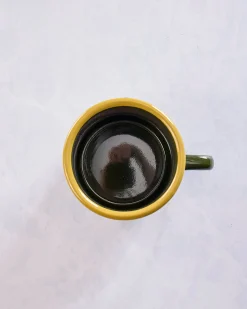 Trout Enamel Coffee & Camp Mug in Green Multi